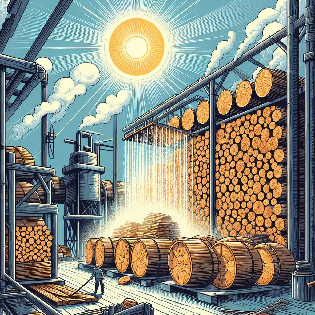 چوب هوا خشک شده